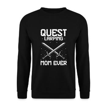 Larping for fantasy role-playing games and sword fights - Unisex Sweatshirt - black - Front - Alina (178cm) & Michal (187cm)