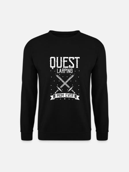 Fantasy-Rollenspiel Zitat für Schwertkampf - Unisex Pullover - Schwarz
