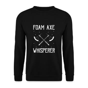Rollenspiel Zitat für Larper und Larp - Unisex Pullover - Schwarz - Vorne - Alina (178cm) & Michal (187cm)