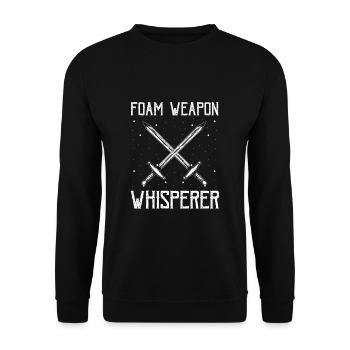 Larping Quote for Roleplaying and Larper - Unisex Sweatshirt - black - Front - Alina (178cm) & Michal (187cm)