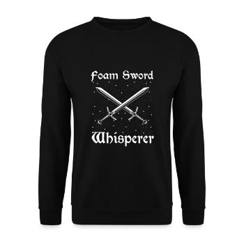Live-action role-playing game for NPC and RPG role-playing game - Unisex Sweatshirt - black - Front - Alina (178cm) & Michal (187cm)