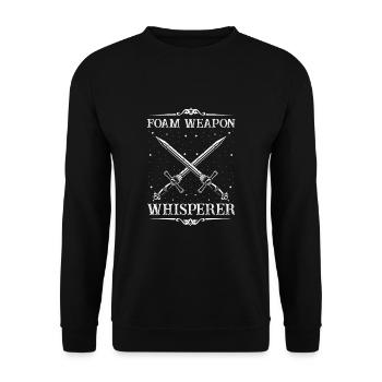 Rollenspiel Zitat für Larper und Larp - Unisex Pullover - Schwarz - Vorne - Alina (178cm) & Michal (187cm)