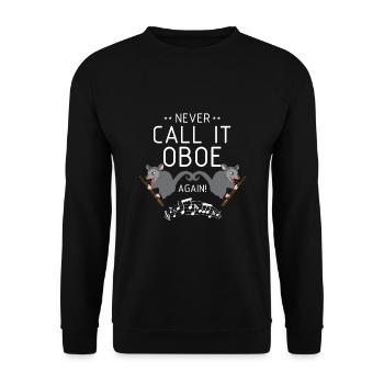 Bassoonist design for woodwind orchestra - Unisex Sweatshirt - black - Front - Alina (178cm) & Michal (187cm)