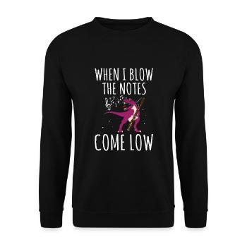 Conception d’instruments à vent bassoniste pour bassoniste - Sweat-shirt Unisexe - noir - Devant - Alina (178cm) & Michal (187cm)