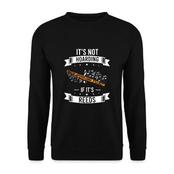 Fagottist für Fagottorchester und Fagottist - Unisex Pullover - Schwarz - Vorne - Alina (178cm) & Michal (187cm)