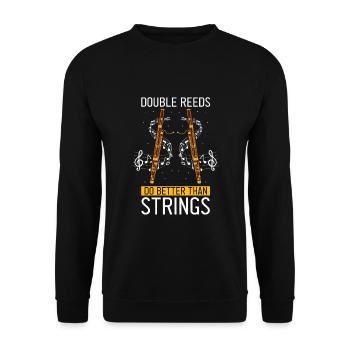 Conception bassoniste pour orchestre à vent - Sweat-shirt Unisexe - noir - Devant - Alina (178cm) & Michal (187cm)
