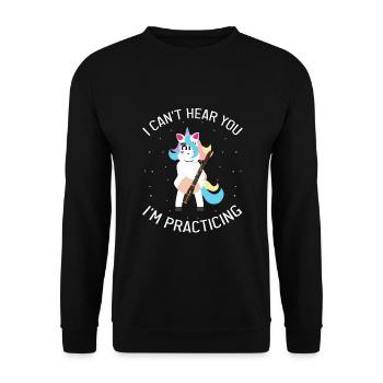 Basson Orchesta design pour bassonistes - Sweat-shirt Unisexe - noir - Devant - Alina (178cm) & Michal (187cm)