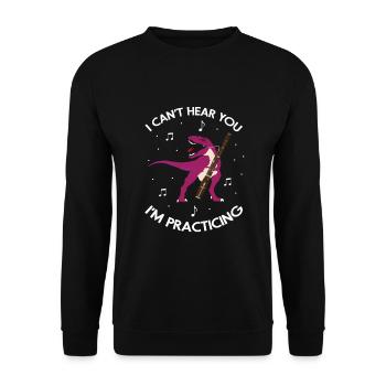 Fagottist für Fagottorchester und Fagottist - Unisex Pullover - Schwarz - Vorne - Alina (178cm) & Michal (187cm)