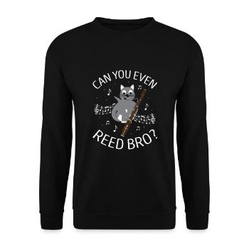 Bassoonist design for woodwind orchestra - Unisex Sweatshirt - black - Front - Alina (178cm) & Michal (187cm)