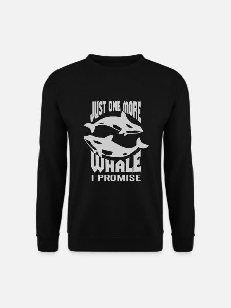 Observation des orques pour les baleines à bosse et les baleines de mer - Sweat-shirt Unisexe - noir