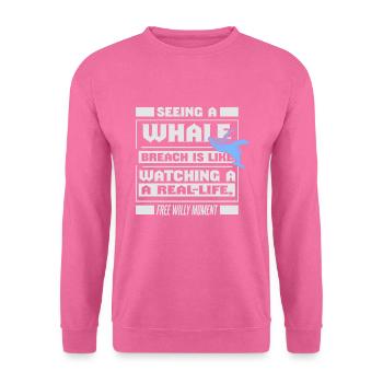 Rorqual bleu pour béluga et mammifères marins - Sweat-shirt Unisexe - rose - Devant