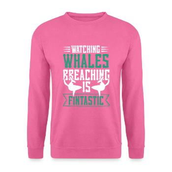Beluga Whale Design für Meeressäuger und Orca - Unisex Pullover - Pink - Vorne