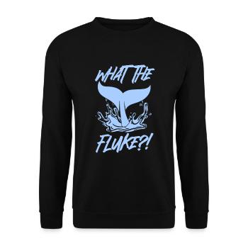 Orca Beobachtung für Buckelwale und Meerwale - Unisex Pullover - Schwarz - Vorne - Alina (178cm) & Michal (187cm)