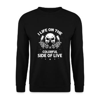 Dicton de carrossier pour les peintres automobiles - Sweat-shirt Unisexe - noir - Devant - Alina (178cm) & Michal (187cm)