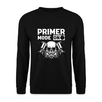 Car Painter for Car Painter for Car Detailer - Unisex Sweatshirt - black - Front - Alina (178cm) & Michal (187cm)