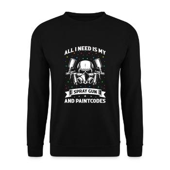 Autolackierer Angebot für Autolackierer - Unisex Pullover - Schwarz - Vorne - Alina (178cm) & Michal (187cm)