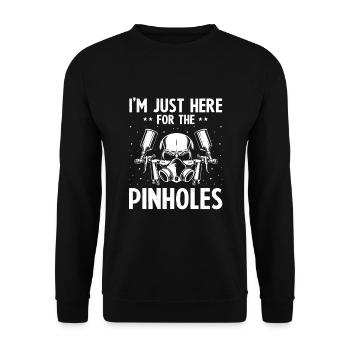 Dicton de carrossier pour les peintres automobiles - Sweat-shirt Unisexe - noir - Devant - Alina (178cm) & Michal (187cm)