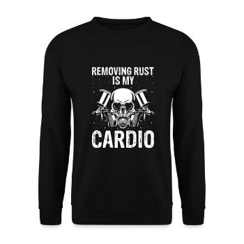 Car Painter Offer for Car Painters - Unisex Sweatshirt - black - Front - Alina (178cm) & Michal (187cm)