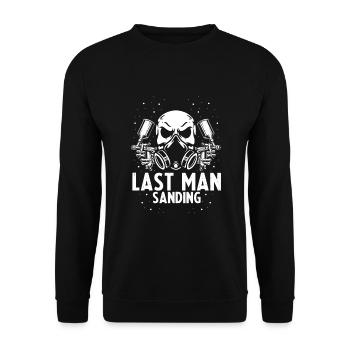 Car painter offer for body technicians - Unisex Sweatshirt - black - Front - Alina (178cm) & Michal (187cm)