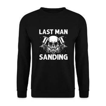 Car painter offer for coachbuilders - Unisex Sweatshirt - black - Front - Alina (178cm) & Michal (187cm)
