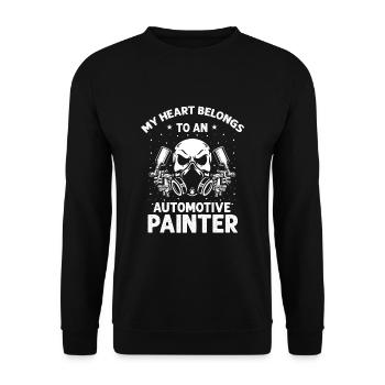 Autolackierer Angebot für Autolackierer - Unisex Pullover - Schwarz - Vorne - Alina (178cm) & Michal (187cm)