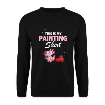 Car painter offer for coachbuilders - Unisex Sweatshirt - black - Front - Alina (178cm) & Michal (187cm)