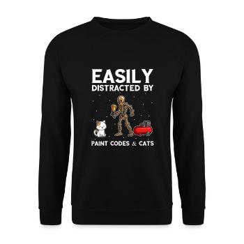 Autolackierer Angebot für Autolackierer - Unisex Pullover - Schwarz - Vorne - Alina (178cm) & Michal (187cm)