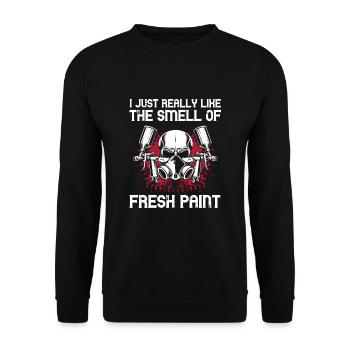 Kfz-Lackierer Angebot für Autolackierer - Unisex Pullover - Schwarz - Vorne - Alina (178cm) & Michal (187cm)