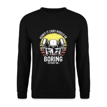 Offre Car Painter pour les carrossiers - Sweat-shirt Unisexe - noir - Devant - Alina (178cm) & Michal (187cm)
