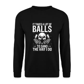 Offre Car Painter pour les carrossiers - Sweat-shirt Unisexe - noir - Devant - Alina (178cm) & Michal (187cm)