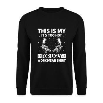 Autolackierer Angebot für Autolackierer - Unisex Pullover - Schwarz - Vorne - Alina (178cm) & Michal (187cm)