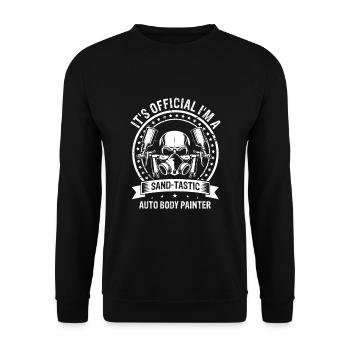 Car Painter for Car Painter for Car Detailer - Unisex Sweatshirt - black - Front - Alina (178cm) & Michal (187cm)