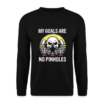 Car painter offer for coachbuilders - Unisex Sweatshirt - black - Front - Alina (178cm) & Michal (187cm)