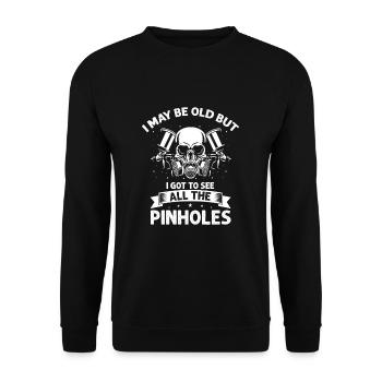 Car Painter Offer for Car Painters - Unisex Sweatshirt - black - Front - Alina (178cm) & Michal (187cm)