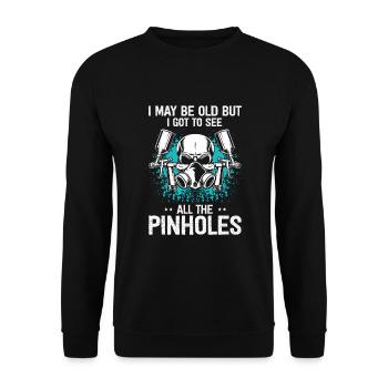 Car Painter Offer for Car Painters - Unisex Sweatshirt - black - Front - Alina (178cm) & Michal (187cm)