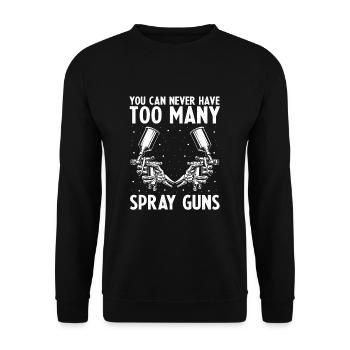 Offre de peintre automobile pour les carrossiers - Sweat-shirt Unisexe - noir - Devant - Alina (178cm) & Michal (187cm)