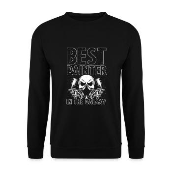 Car Painter for Car Painter for Car Detailer - Unisex Sweatshirt - black - Front - Alina (178cm) & Michal (187cm)