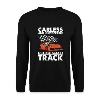Course de voitures à sous pour voitures de machines à sous et voitures RC - Sweat-shirt Unisexe - noir - Devant - Alina (178cm) & Michal (187cm)