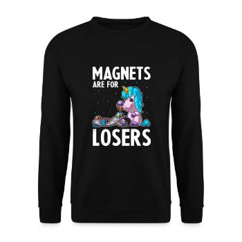Devis Slot Car Racetrack pour Vintage Track Slot - Sweat-shirt Unisexe - noir - Devant - Alina (178cm) & Michal (187cm)