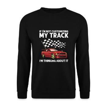Course de voitures à sous pour voitures de machines à sous et voitures RC - Sweat-shirt Unisexe - noir - Devant - Alina (178cm) & Michal (187cm)