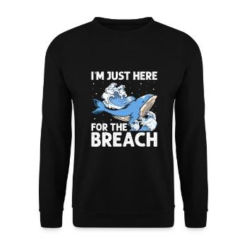 Meeressäuger für Orca-Beobachtung und Buckelwal - Unisex Pullover - Schwarz - Vorne - Alina (178cm) & Michal (187cm)