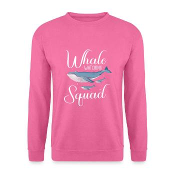 Beluga Whale Design für Meeressäuger und Orca - Unisex Pullover - Pink - Vorne