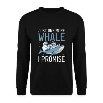 Meeressäuger für Orca-Beobachtung und Buckelwal - Unisex Pullover - Schwarz - Vorne - Alina (178cm) & Michal (187cm)