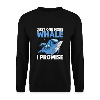 Orca Beobachtung für Buckelwale und Meerwale - Unisex Pullover - Schwarz - Vorne - Alina (178cm) & Michal (187cm)