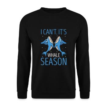 Ozean Meer Wal Zitat für Wal Meeressäugetiere - Unisex Pullover - Schwarz - Vorne - Alina (178cm) & Michal (187cm)