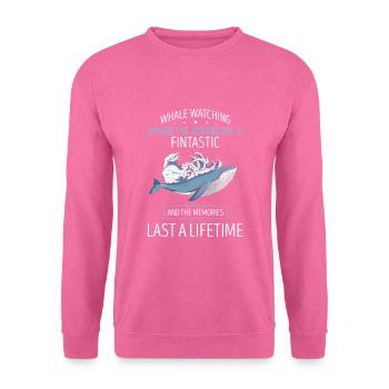 Beluga Whale Design für Meeressäuger und Orca - Unisex Pullover - Pink - Vorne