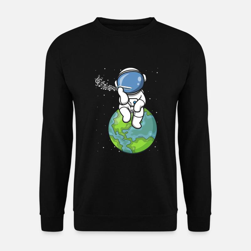 Harmonikaspieler für Munharmonika Spieler - Unisex Pullover - Schwarz