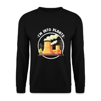 Erneuerbare Nukleare Spruch für Nukleartechnik - Unisex Pullover - Schwarz - Vorne - Alina (178cm) & Michal (187cm)
