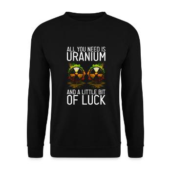 Nuklearingenieur für Kernkraftwerk und Kernenergie - Unisex Pullover - Schwarz - Vorne - Alina (178cm) & Michal (187cm)