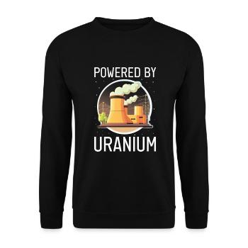 Kernenergie Spruch für Kernenergie - Unisex Pullover - Schwarz - Vorne - Alina (178cm) & Michal (187cm)